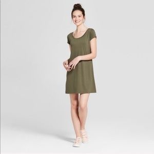 Mossimo/ Target Olive Green T-Shirt Dress